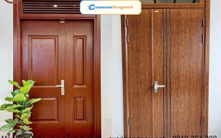 Cửa Thép Villa Walnut