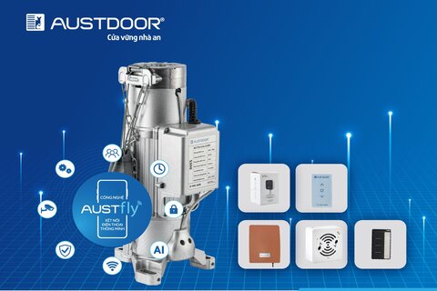 Bộ tời cửa cuốn Austdoor thông minh