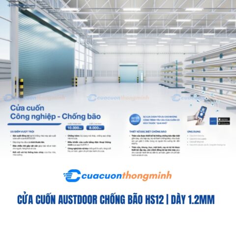 Cửa cuốn Austdoor chống bão HS12 | dày 1.2mm