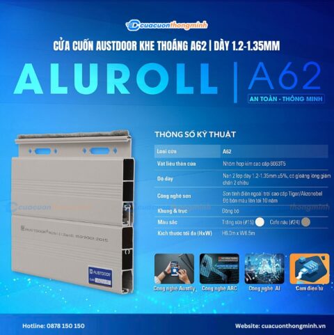 Cửa cuốn Austdoor khe thoáng A62 | dày 1.2–1.35mm