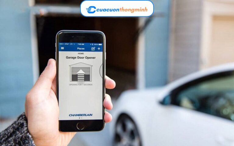 Các app mở cửa cuốn bằng điện thoại tiện lợi thông minh