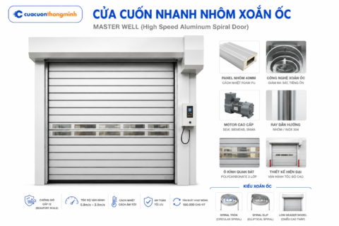 Cửa Cuốn Nhanh Nhôm Xoắn Ốc Master Well