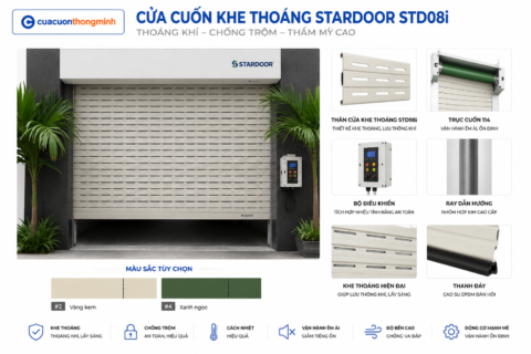 Cửa Cuốn Khe Thoáng Stardoor STD08i
