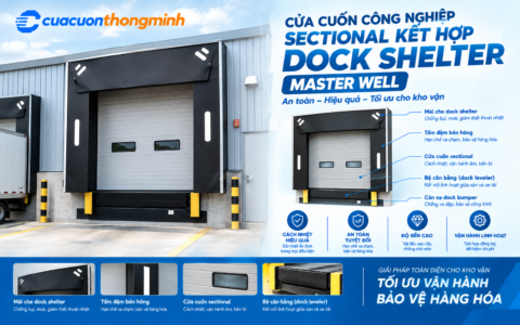 Cửa Cuốn Công Nghiệp Sectional Kết Hợp Dock Shelter Master Well