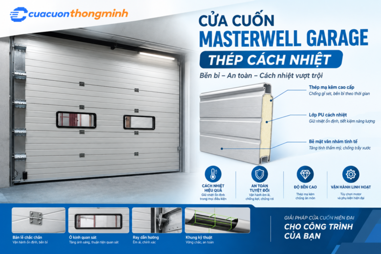 Cửa Cuốn Masterwell Garage Thép Cách Nhiệt